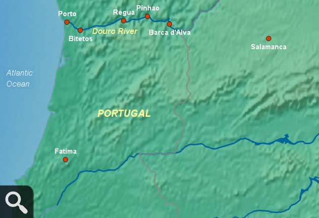 Douro River Map
