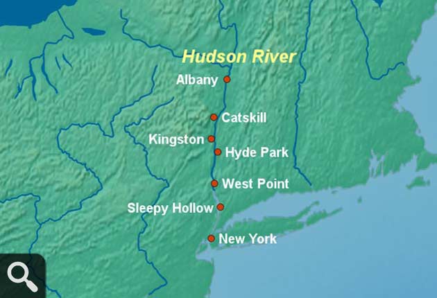 Hudson River Map