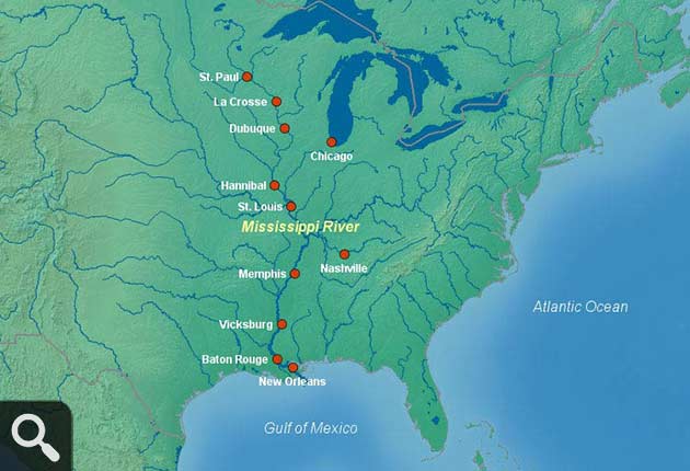 Mississippi River Map