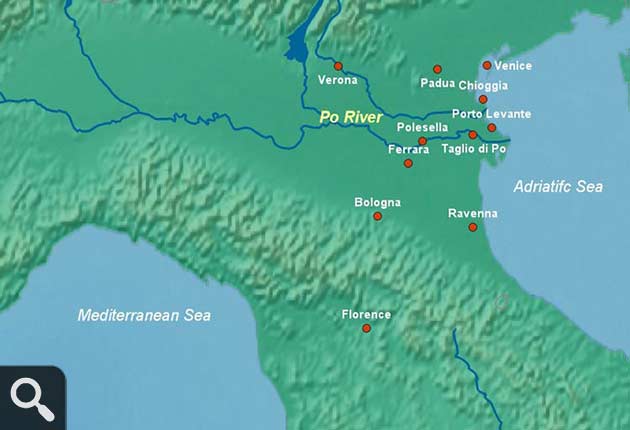 Po River Map