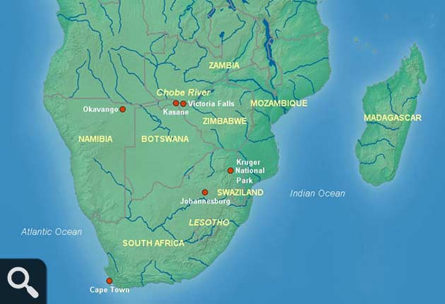 Zambezi River Map