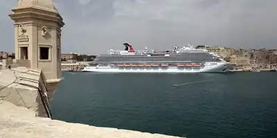 Carnival ship in Malta, Valleta