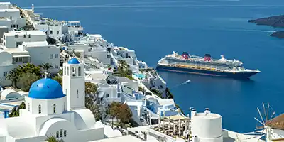 Disney Dream in Santorini