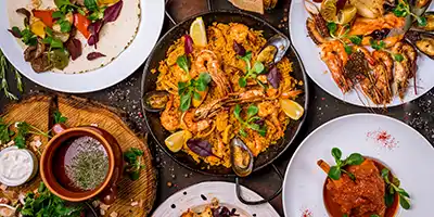 Paella dish