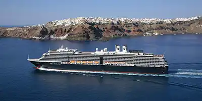 Westerdam in Santorini