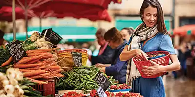 Market in Aix en Provence, France