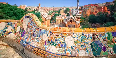Park Güell in Barcelona, Spain